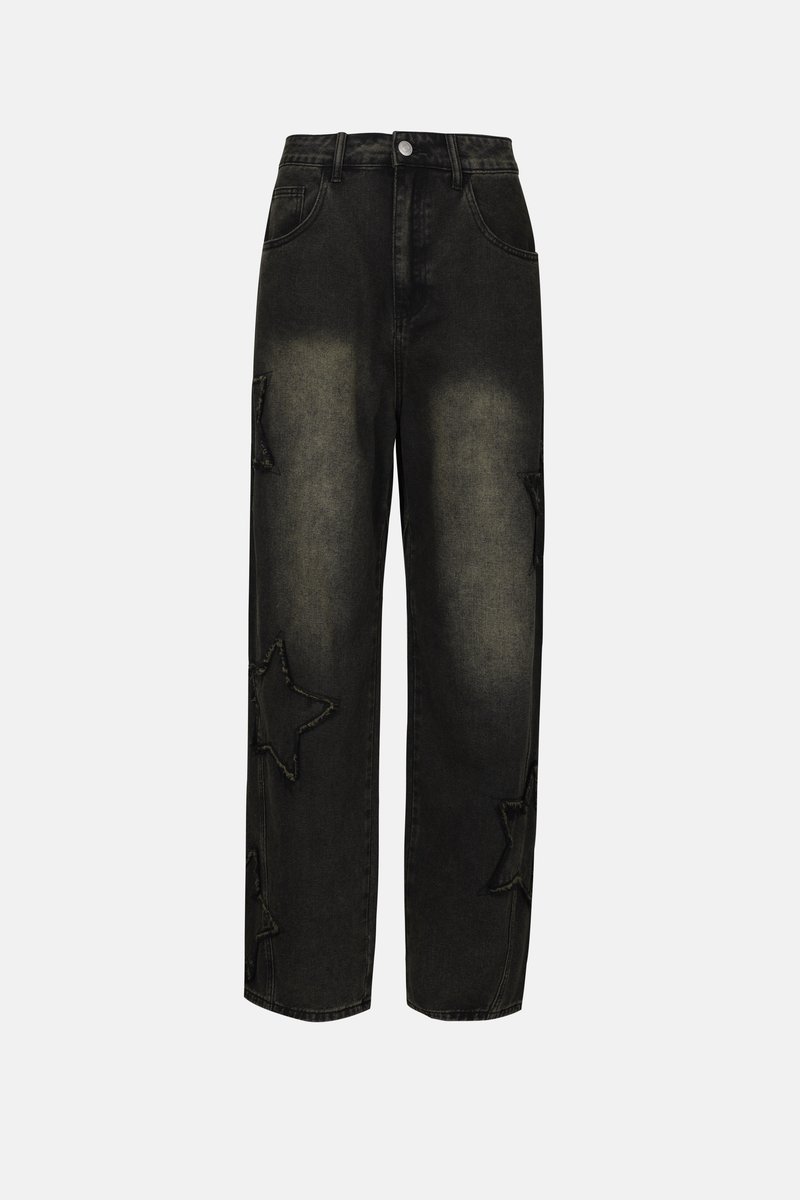 YOURTURN Baggy jeans zwart denim/blackdenim YOURTURN Baggy jeans zwart denim/blackdenim