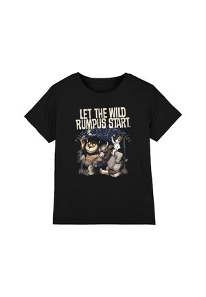 Cotton Soul, WHERE THE WILD THINGS ARE/WILD RUMPUS UNISEX - Print T-shirt - black