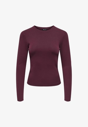 ONLY, ONLRILEY O-NECK L/S TOP JRS NOOS - Μπλούζα με μακριά μανίκια - winetasting