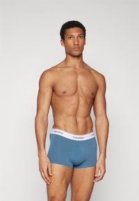 Calvin Klein Underwear TRUNK 3 PACK MODERN STRUCTURE COTTON - Ozke boksarice - grey heather/lychee/indian teal