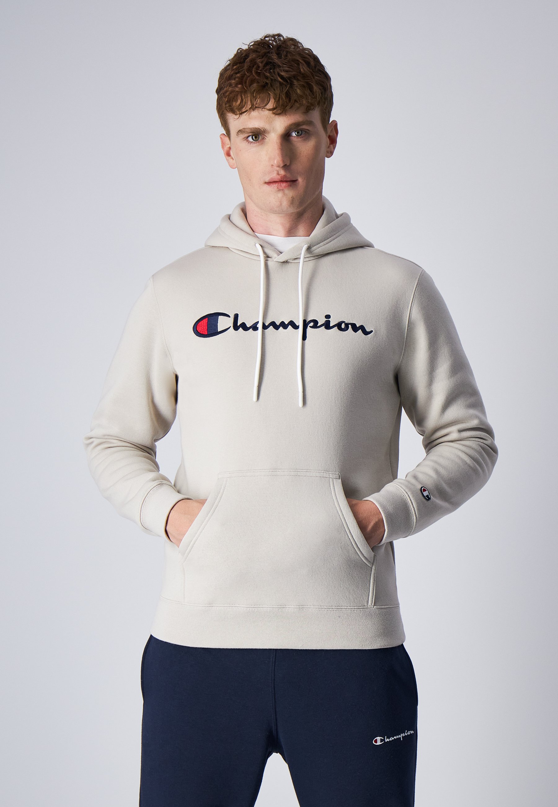 Rosa Pink Damen Pullover Champion Champion AMERICAN Hoodie Beige