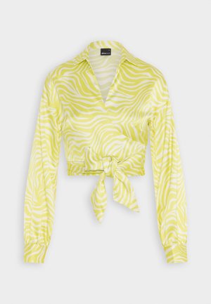 Gina Tricot TWISTED TIE - Bluse - zebra