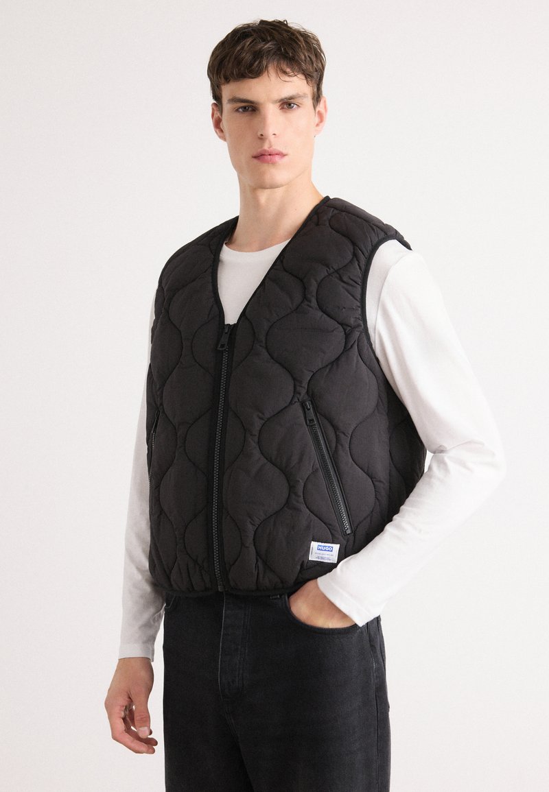 HUGO BOCOLINO - Strukirani kaput - black