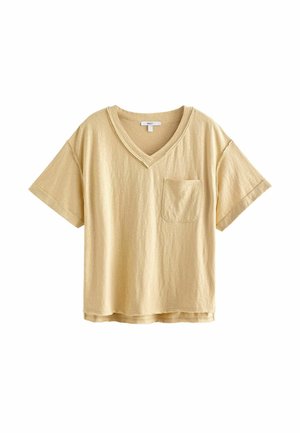 Next V-NECK TALL - T-Shirt basic - yellow