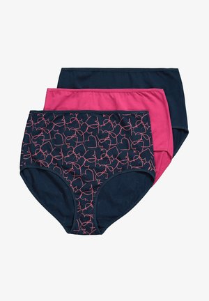 Ulla Popken 3 PACK OF - HEARTS - Kalhotky - night blue