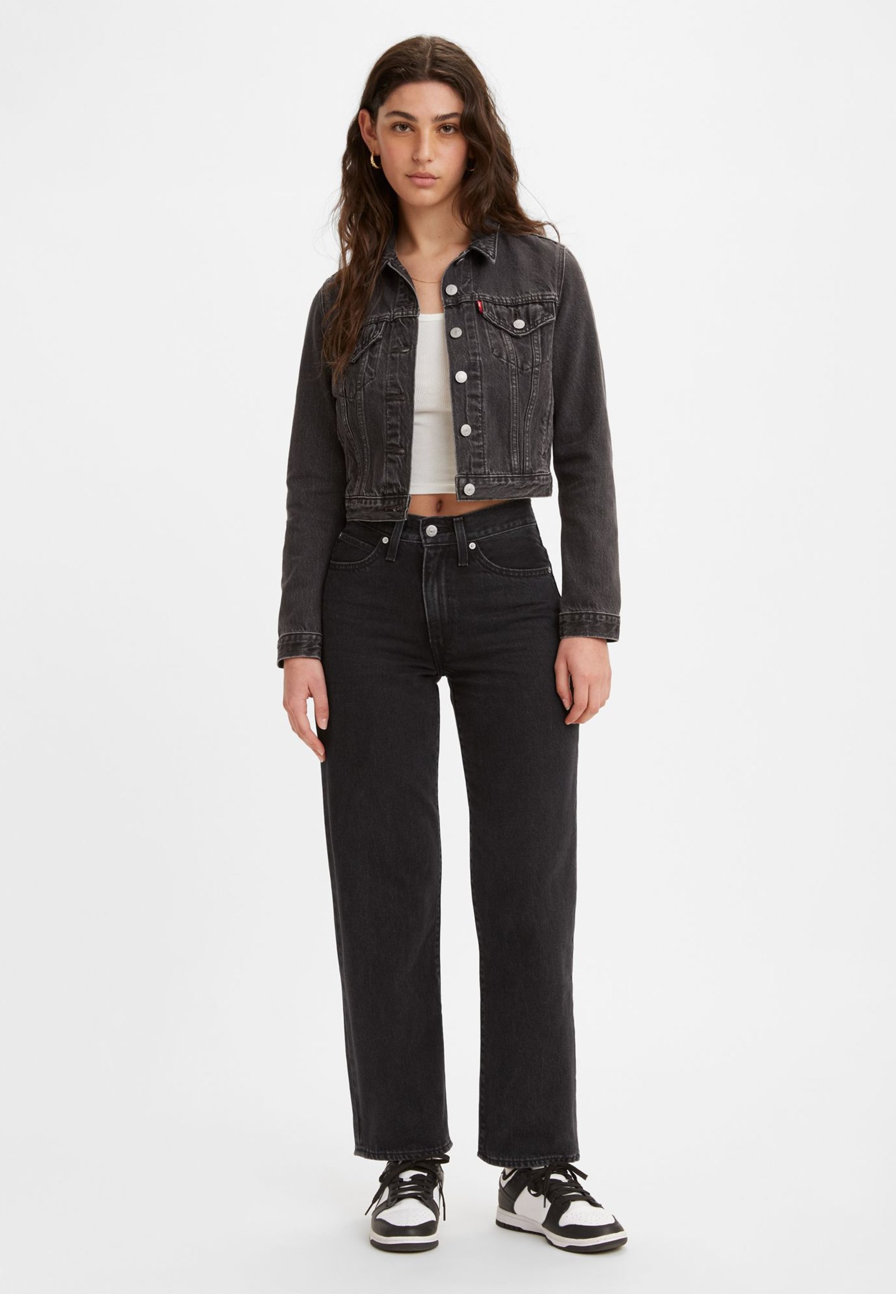 levi's black 94 baggy jeans