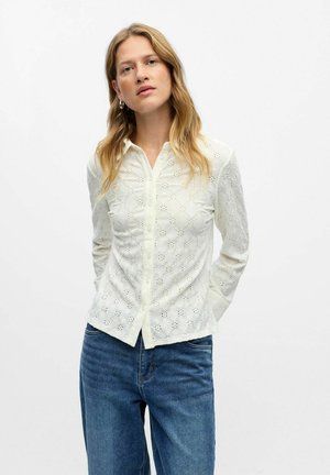 BRODERIE ANGLAISE - Camicia - cloud dancer