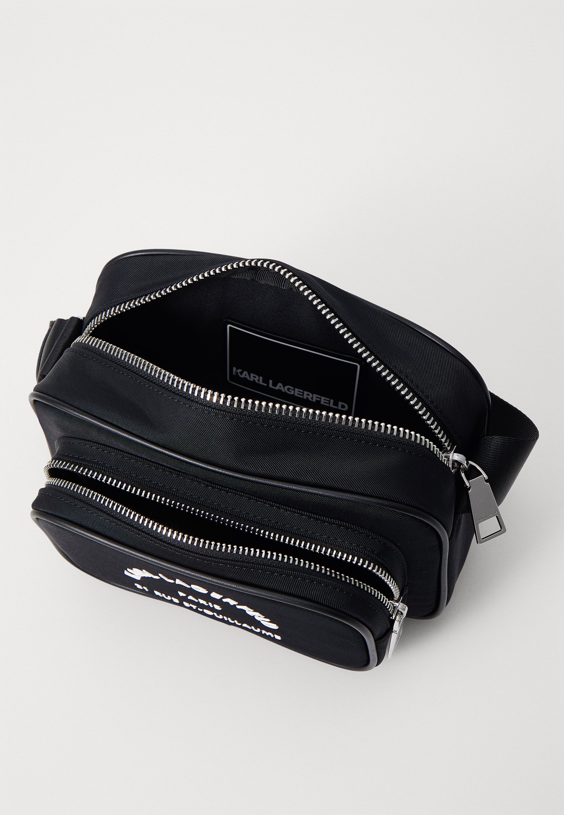 KARL LAGERFELD CROSSBODY - Cross body bag - black - Zalando