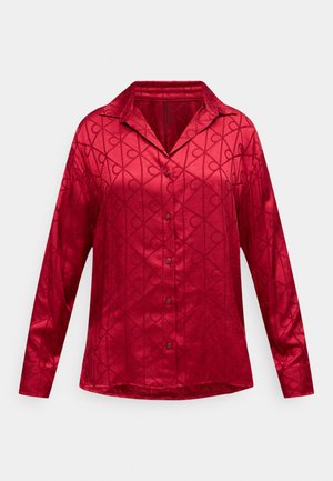 Calvin Klein Underwear RELAXED PRINT - Pyžamový vrchný diel - red