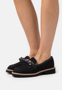 Anna Field Wide Fit - Loaferit/pistokkaat - black Pienoiskuva 1