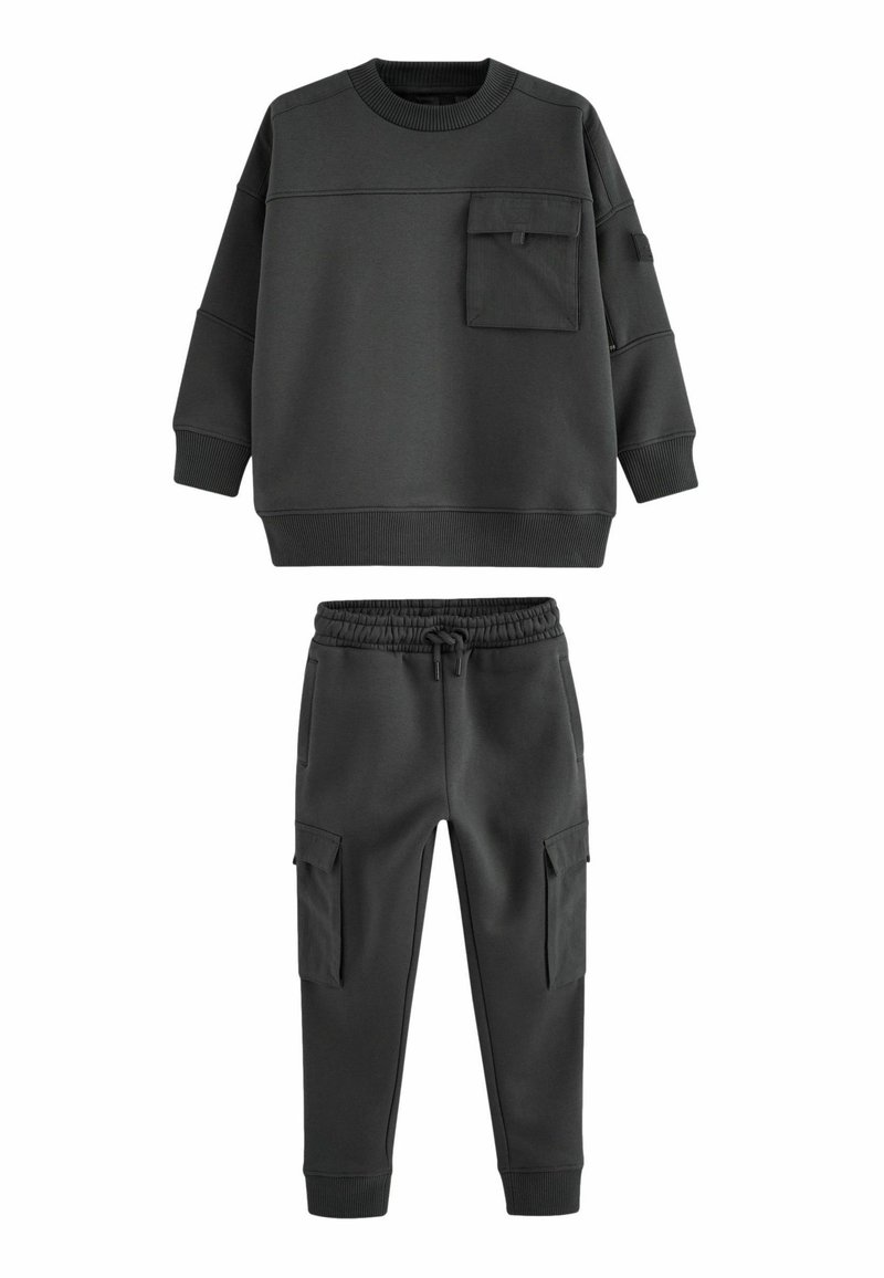 Next UTILITY CREW NECK  SET  - Melegítő - charcoal grey