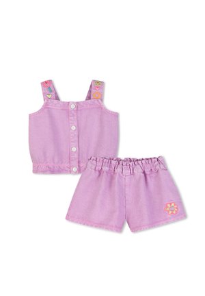 Billieblush, ENSEMBLE DÉBARDEUR ET SHORT - Shorts vaqueros - guimauve
