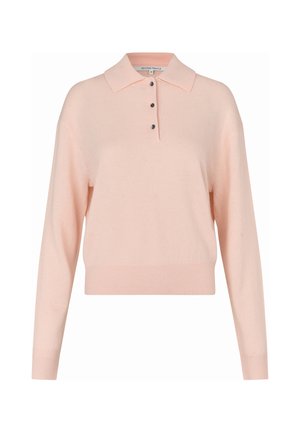 Second Female, LONGO KNIT LS COLLAR - Πόλο - pale dogwood