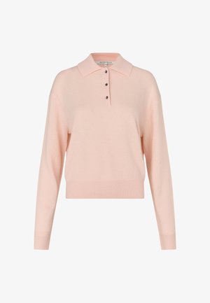 Second Female, LONGO KNIT LS COLLAR - Polo - pale dogwood