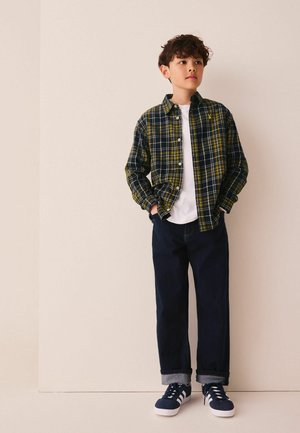 Next, REGULAR FIT - LONG SLEEVE CHECK SHIRT - Hemd - navy yellow check
