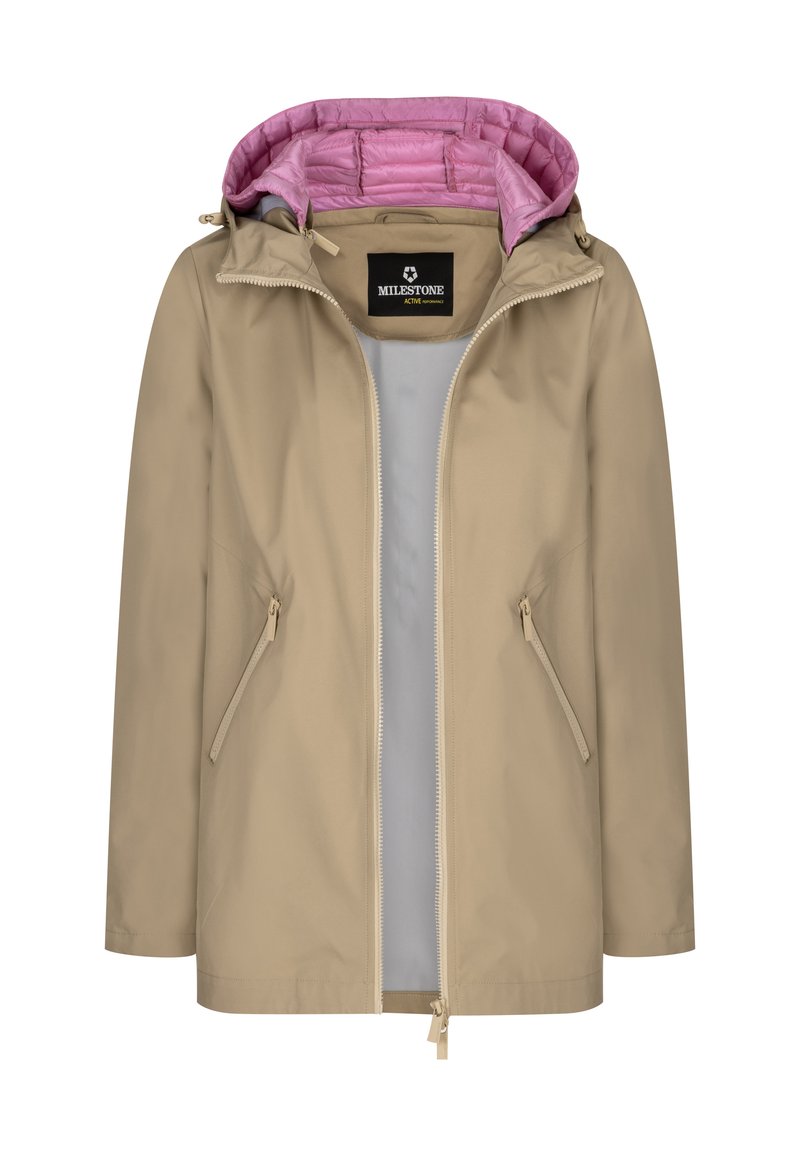 Milestone MS-CARLA Fleecejacke - havanna/beige -