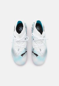 Puma FUTURE 7 MATCH FG/AG JR UNISEX - Scarpe da calcio per terreni duri - white/black/poison pink