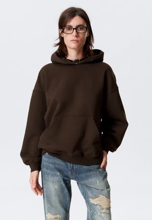 OVERSIZED HEAVYWEIGHT - Melegítőfelső - dark brown