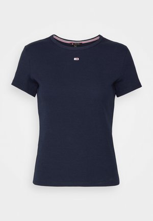 Tommy Jeans SLIM ESSENTIAL  - Basic T-shirt - dark night navy