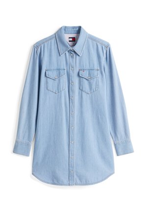 Tommy Jeans REGULAR DRESS - Shirt dress - denim light