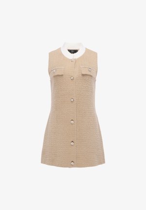 faina, FAINA DRESS, beżowy