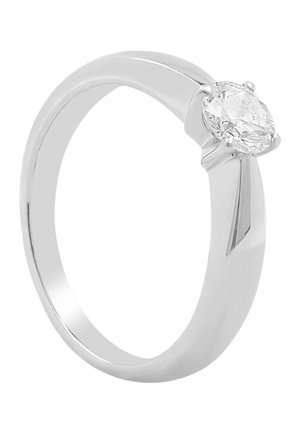 MUAU Schmuck SOLITAIRE  - Ring - weißgoldfarben
