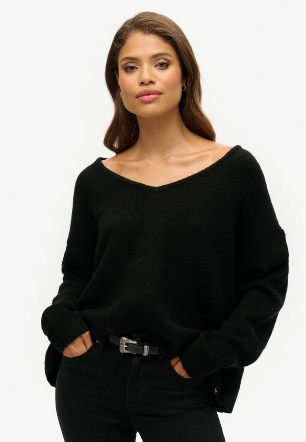 Strickpullover - noir