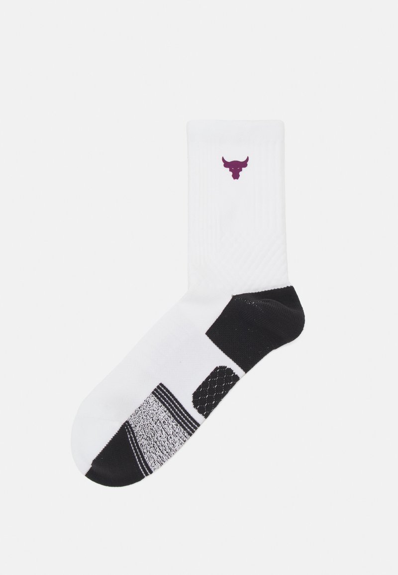 Under Armour ROCK UNISEX - Sportzoknik - white/black/purple