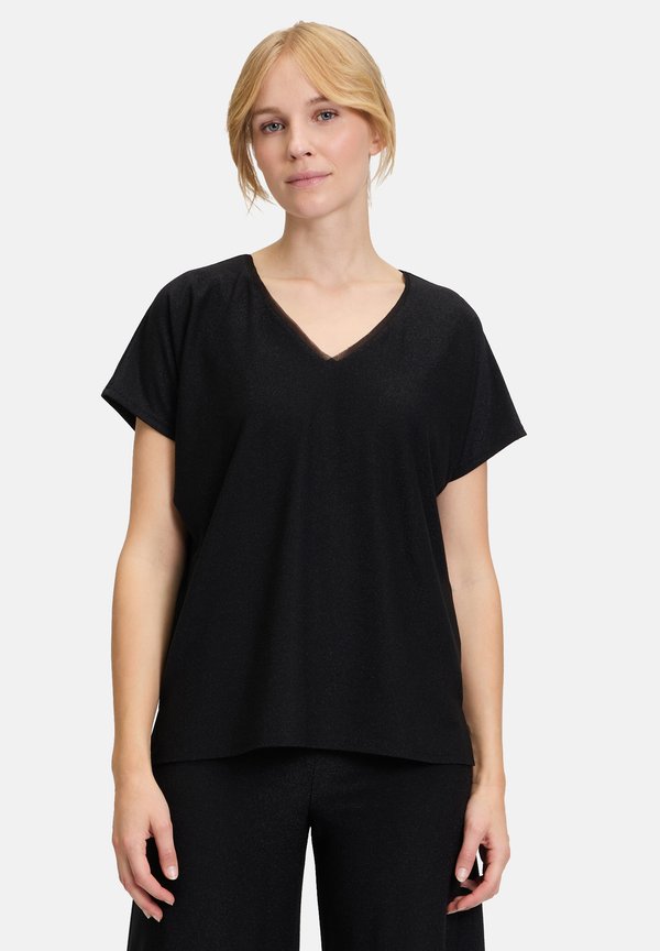 FAÇON À ENCOLURE EN V - Bluse - noir