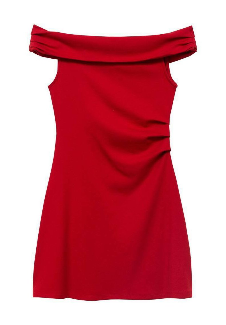 strapless open back dress Poplin knee-length dress MIU MIU  RBoutique
