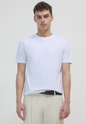 Calliope GIROCOLLO TINTA UNITA - T-shirt basic - bianco ottico