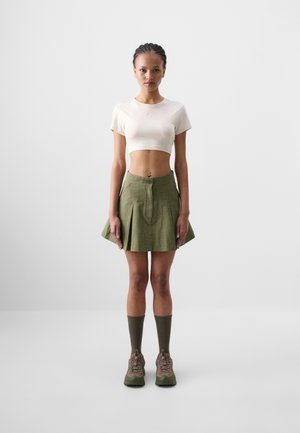 Nike Sportswear X NAOMI OSAKA SKIRT - Minisukně - medium olive/blackened blue