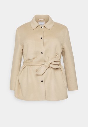 BELTED SHACKET - Giacca da mezza stagione - beige