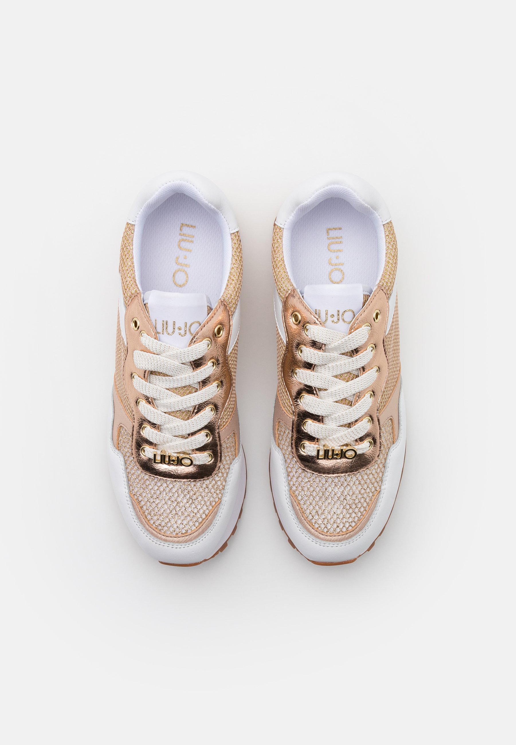 Liu Jo Jeans Trainers - white/gold/gold-coloured - Zalando.ie