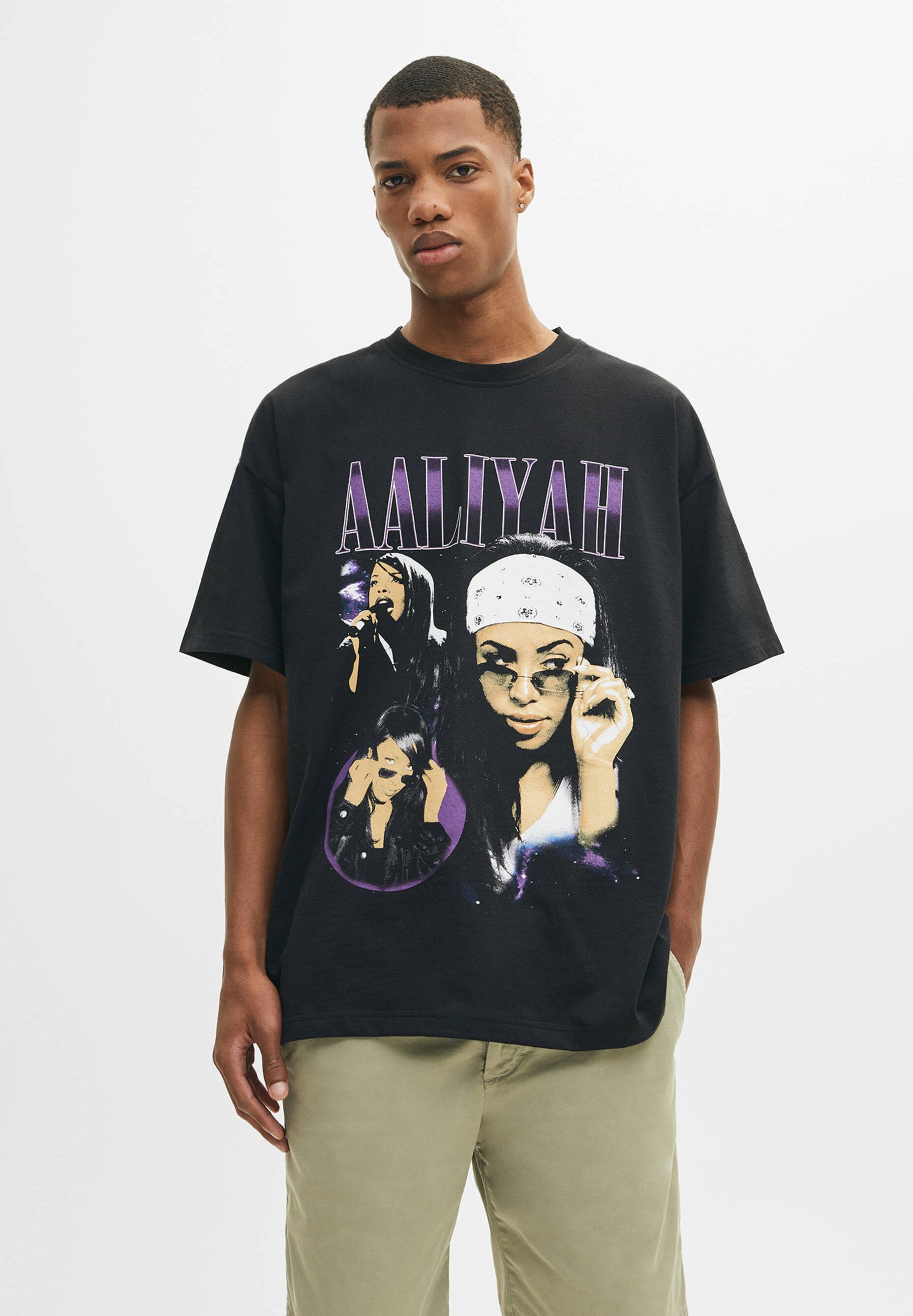 pull and bear aaliyah t shirt
