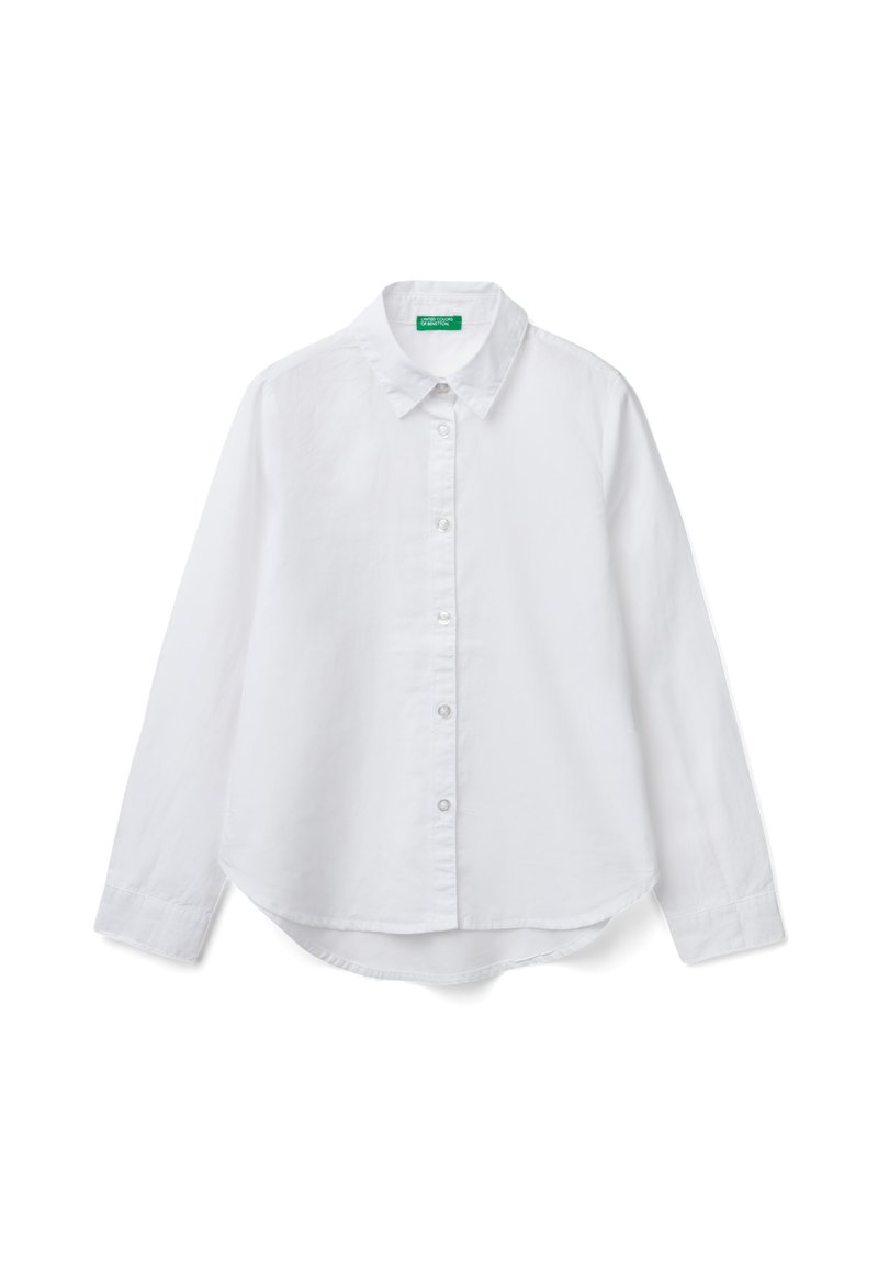 United Colors of Benetton Overhemdblouse wit United Colors of Benetton Overhemdblouse wit