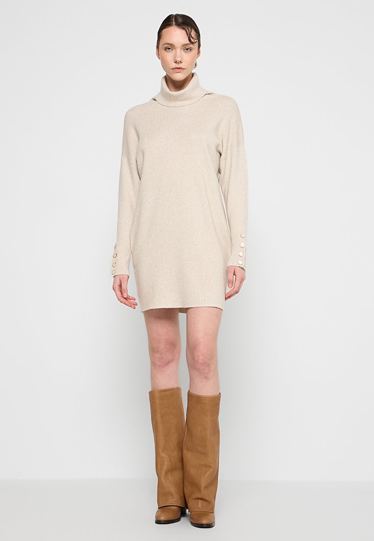 Apart Gebreide jurk beige Apart Gebreide jurk beige