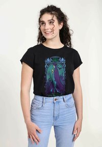 Henry Tiger SLEEPING BEAUTY MALEFICENT THE SORCERESS - T-shirt med print - black