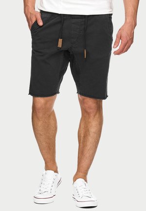 CARVER - Shorts vaqueros - black