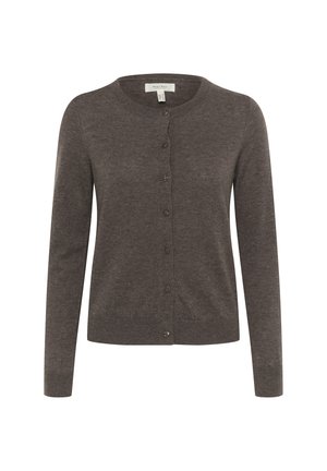 Part Two ELLAH - Strickjacke - dark mink melange