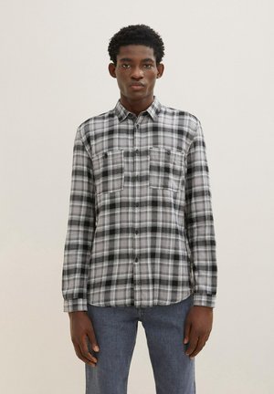 Shirt - grey black tonal check