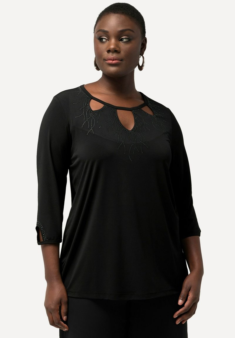 Ulla Popken Maglietta a manica lunga - black