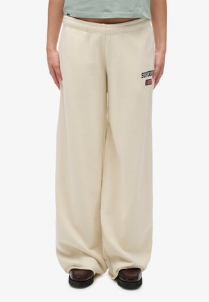 ATHLETIC ESSENTIALS WIDE JOGGERS - Pantaloni - desert bone off white