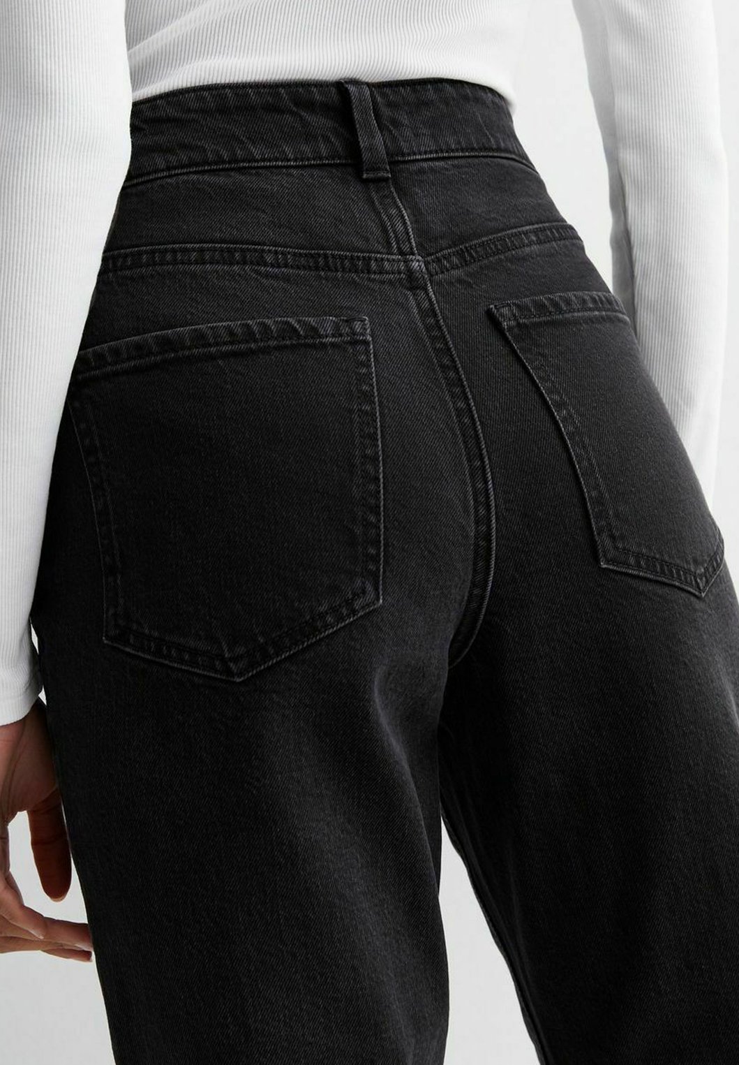 New Look HIGH WAIST TORI - Mom Jeans - black - Zalando