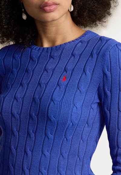 Polo Ralph Lauren CABLE KNIT COTTON CREWNECK SWEATER - Pullover - rugby royal