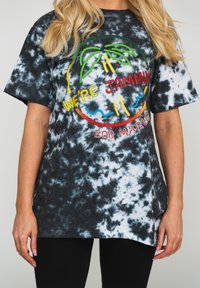 Paradiso Clothing BOB MARLEY WERE JAMMIN NEON SIGN DIP DYE  - Print T-shirt - white