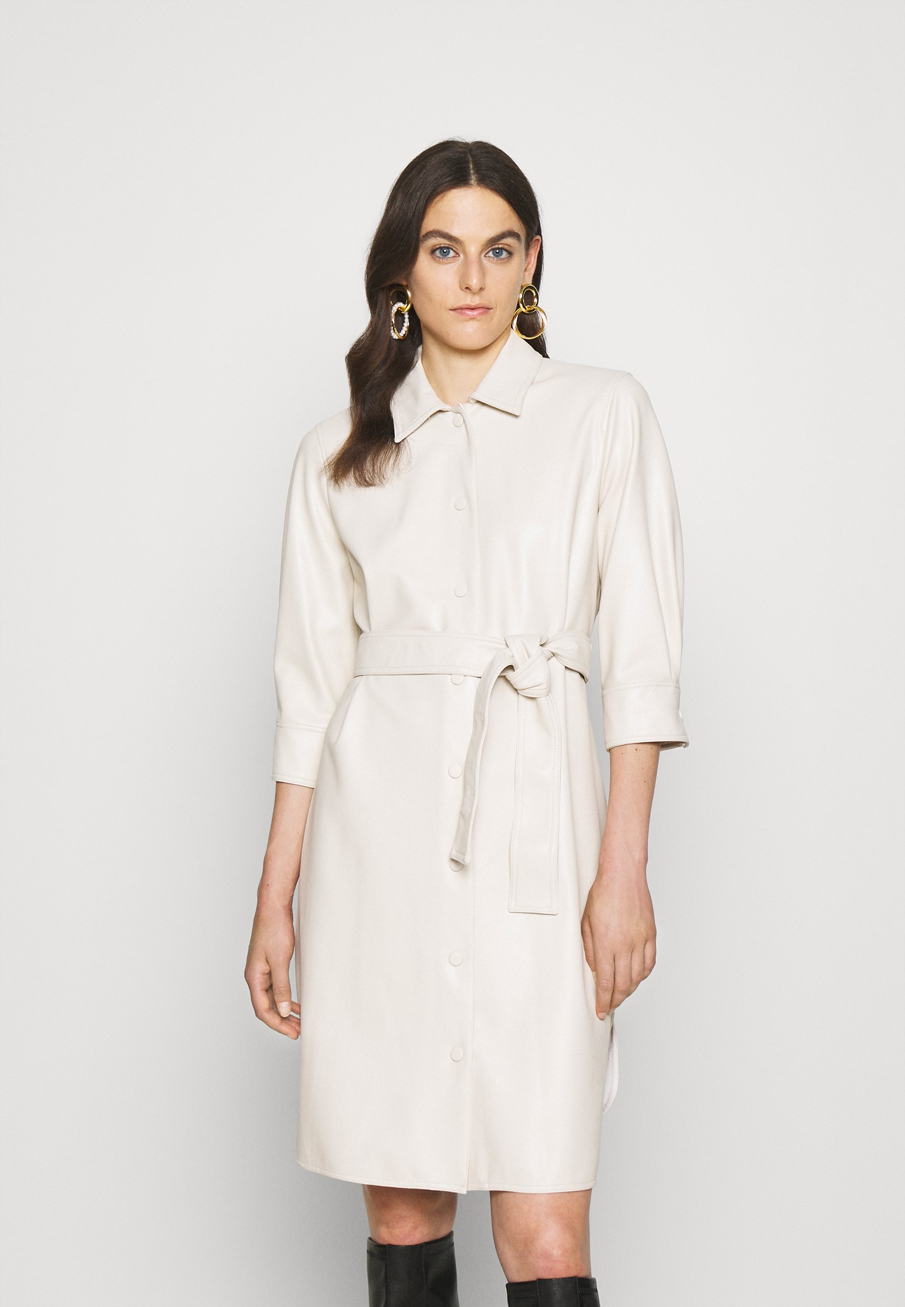 Marella BRONTE - Abito a camicia - bianco lana/beige - Zalando.it