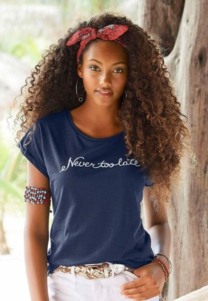 Print T-shirt - marine