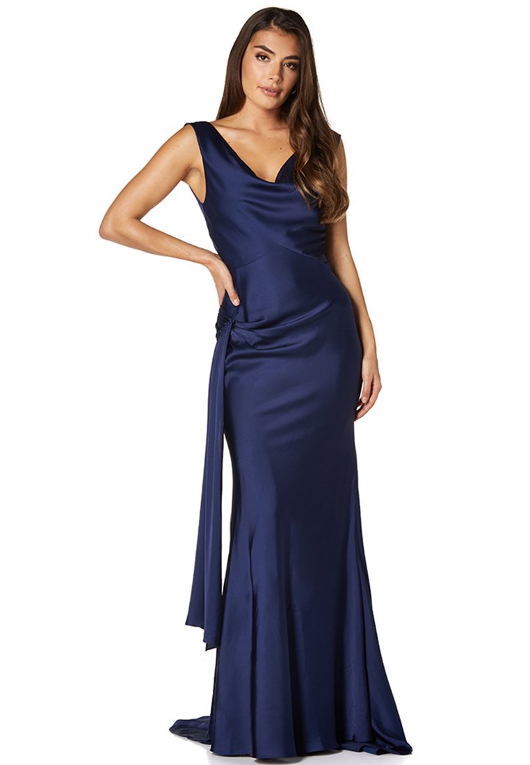 Jarlo Cocktailjurk blauw Jarlo Cocktailjurk blauw