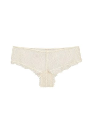 Massimo Dutti, SCALLOPED LACE CULOTTE BRIEFS - Brazilian-Slip - beige